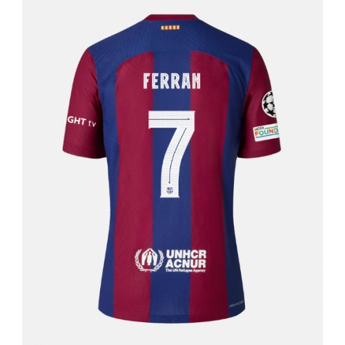 Pánský Fotbalový dres Barcelona Ferran Torres #7 2023-24 Domácí Krátký Rukáv